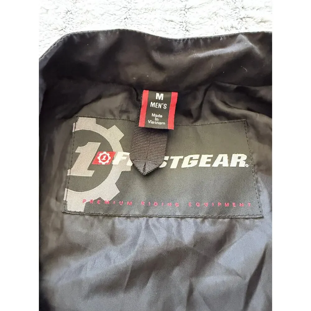 Firstgear Mesh-Tex Black Motorcycle Riding Jacket Removable Liner Men’s Medium